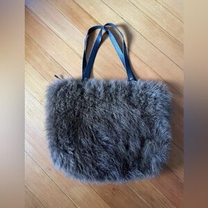 Jill’s Homestead Bison Fur Daisy Bag Chocolate Leather